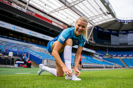 Ada Hegerberg of the Norwegian women's national football
