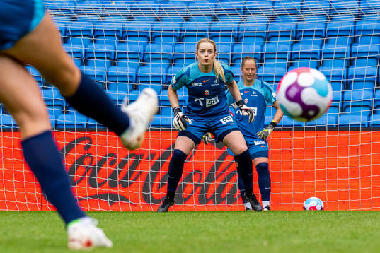 Goalkeeper Guro Pettersen of the Norwegian women's national