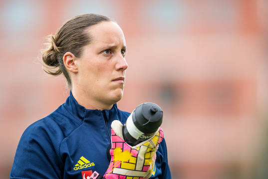 Goalkeeper Emma Lind of Sweden