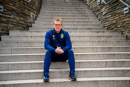 Leif Troedsson, goalkeeper coach poses for a portrait