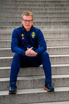 Leif Troedsson, goalkeeper coach poses for a portrait