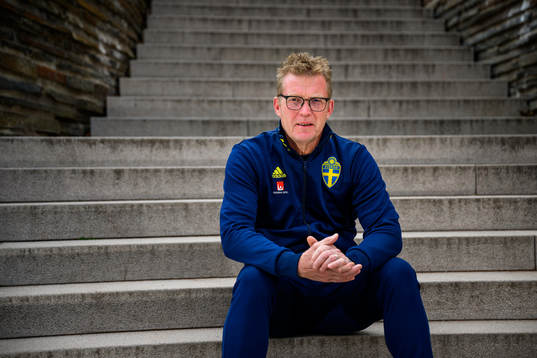 Leif Troedsson, goalkeeper coach poses for a portrait