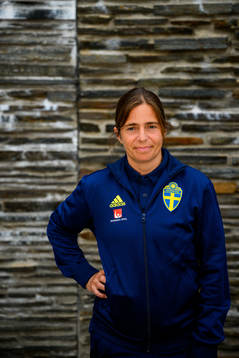 Sara Pettersson, Svenska spel representative poses for a