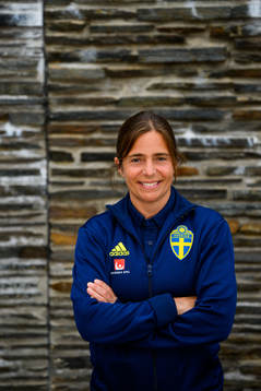 Sara Pettersson, Svenska spel representative poses for a
