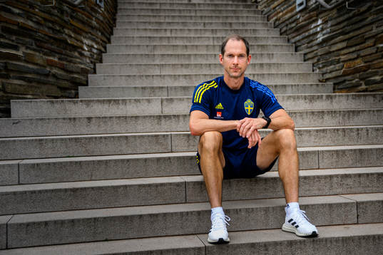 Martin Bergqvist, physio poses for a portrait