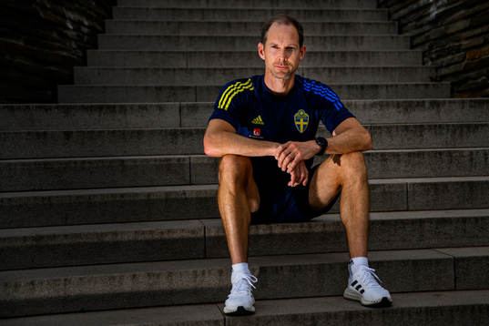 Martin Bergqvist, physio poses for a portrait