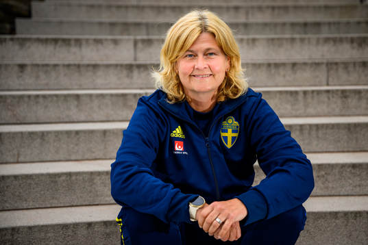 Rebecca Schelin, press officer poses for a portrait