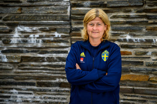Rebecca Schelin, press officer poses for a portrait