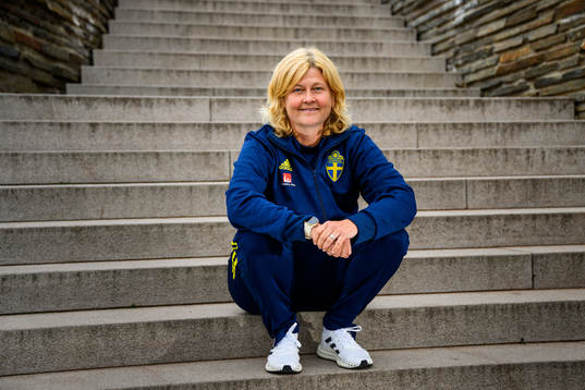 Rebecca Schelin, press officer poses for a portrait