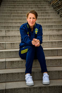 Jessica Karlsson, kit manager, poses for a portrait