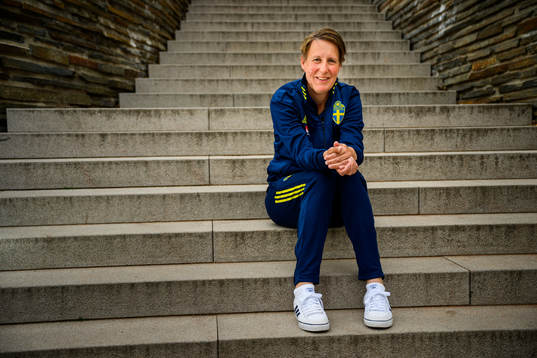 Jessica Karlsson, kit manager, poses for a portrait