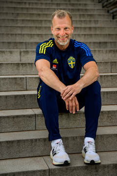 Pontus Ekblom, physio, poses for a portrait