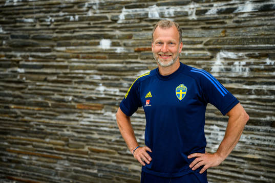 Pontus Ekblom, physio, poses for a portrait
