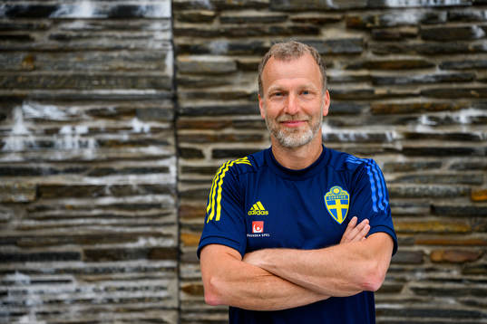 Pontus Ekblom, physio, poses for a portrait