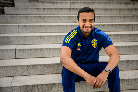 Sadesh Balasingam, doctor, poses for a portrait
