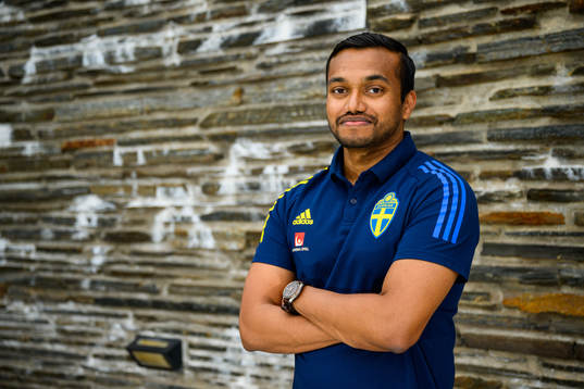 Sadesh Balasingam, doctor, poses for a portrait