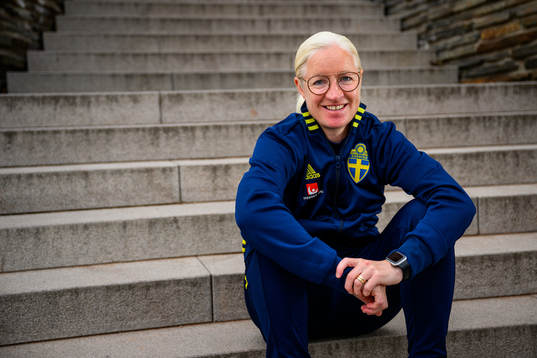 Victoria Sandell, assistant coach, poses for a portrait