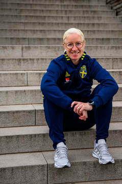 Victoria Sandell, assistant coach, poses for a portrait
