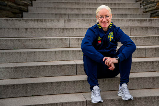 Victoria Sandell, assistant coach, poses for a portrait