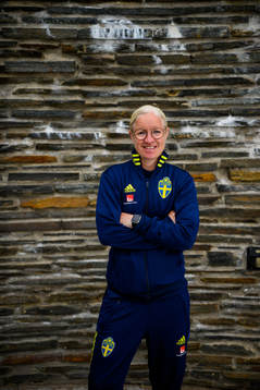 Victoria Sandell, assistant coach, poses for a portrait