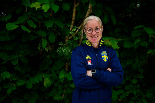 Victoria Sandell, assistant coach, poses for a portrait