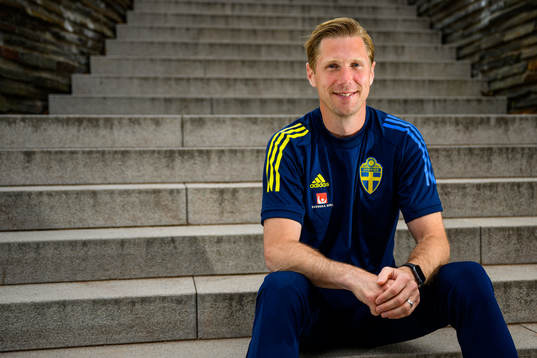 Rasmus Liljeblad, sports psychologist, poses for a portrait