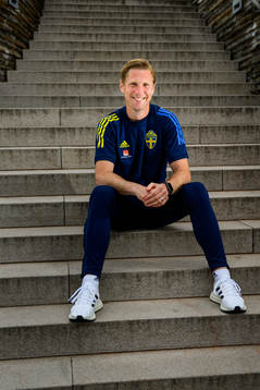 Rasmus Liljeblad, sports psychologist, poses for a portrait