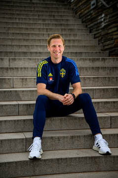 Rasmus Liljeblad, sports psychologist, poses for a portrait