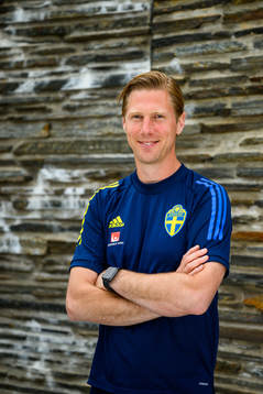 Rasmus Liljeblad, sports psychologist, poses for a portrait