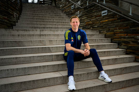 Rasmus Liljeblad, sports psychologist, poses for a portrait