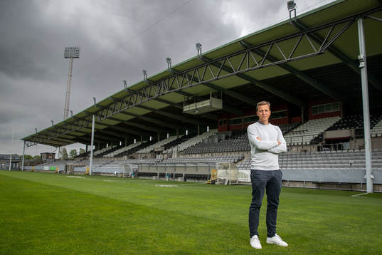 Landskronas sportchef Erik Edman