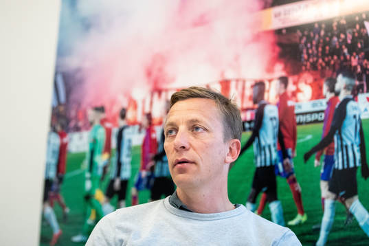 Landskronas sportchef Erik Edman