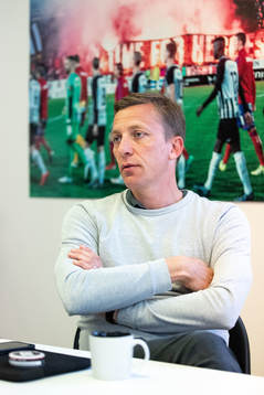 Landskronas sportchef Erik Edman
