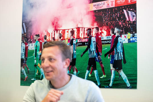Landskronas sportchef Erik Edman