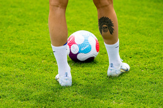 The tattoo of Ada Hegerberg of the Norwegian women's