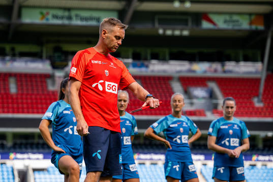 Martin Sjögren, head coach of the Norwegian women's