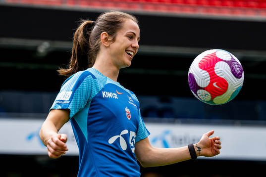 Tuva Hansen of the Norwegian women's national football team