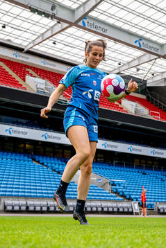 Tuva Hansen of the Norwegian women's national football team