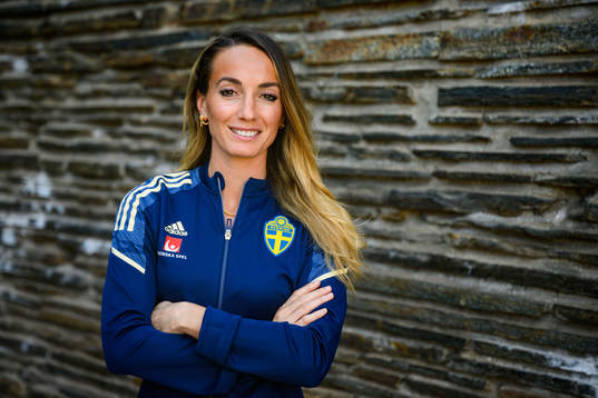 Kosovare Asllani poses for a portrait