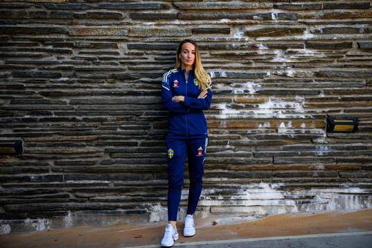Kosovare Asllani poses for a portrait