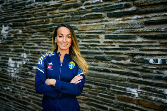 Kosovare Asllani poses for a portrait