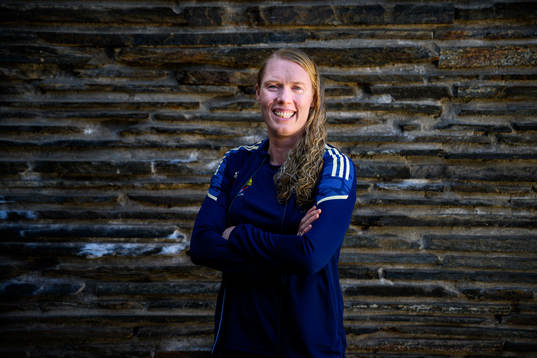 Goalkeeper Hedvig Lindahl poses for a portrait