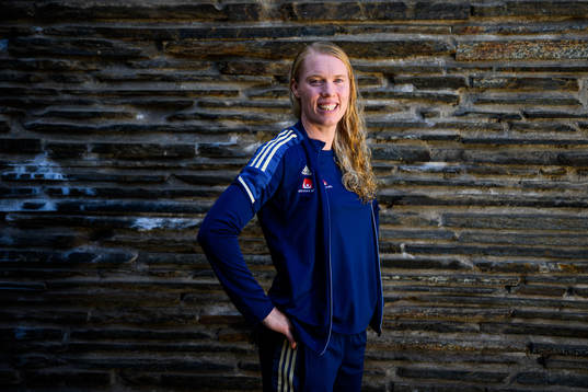Goalkeeper Hedvig Lindahl poses for a portrait
