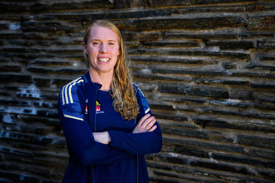 Goalkeeper Hedvig Lindahl poses for a portrait