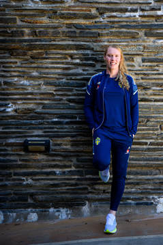 Goalkeeper Hedvig Lindahl poses for a portrait