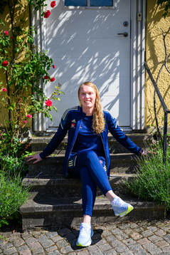 Goalkeeper Hedvig Lindahl poses for a portrait
