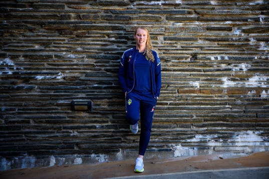 Goalkeeper Hedvig Lindahl poses for a portrait