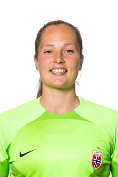 Goalkeeper Aurora Mikalsen of the Norwegian women’s