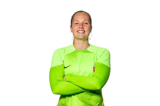 Goalkeeper Aurora Mikalsen of the Norwegian women’s