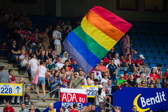 Spectators in the stands
